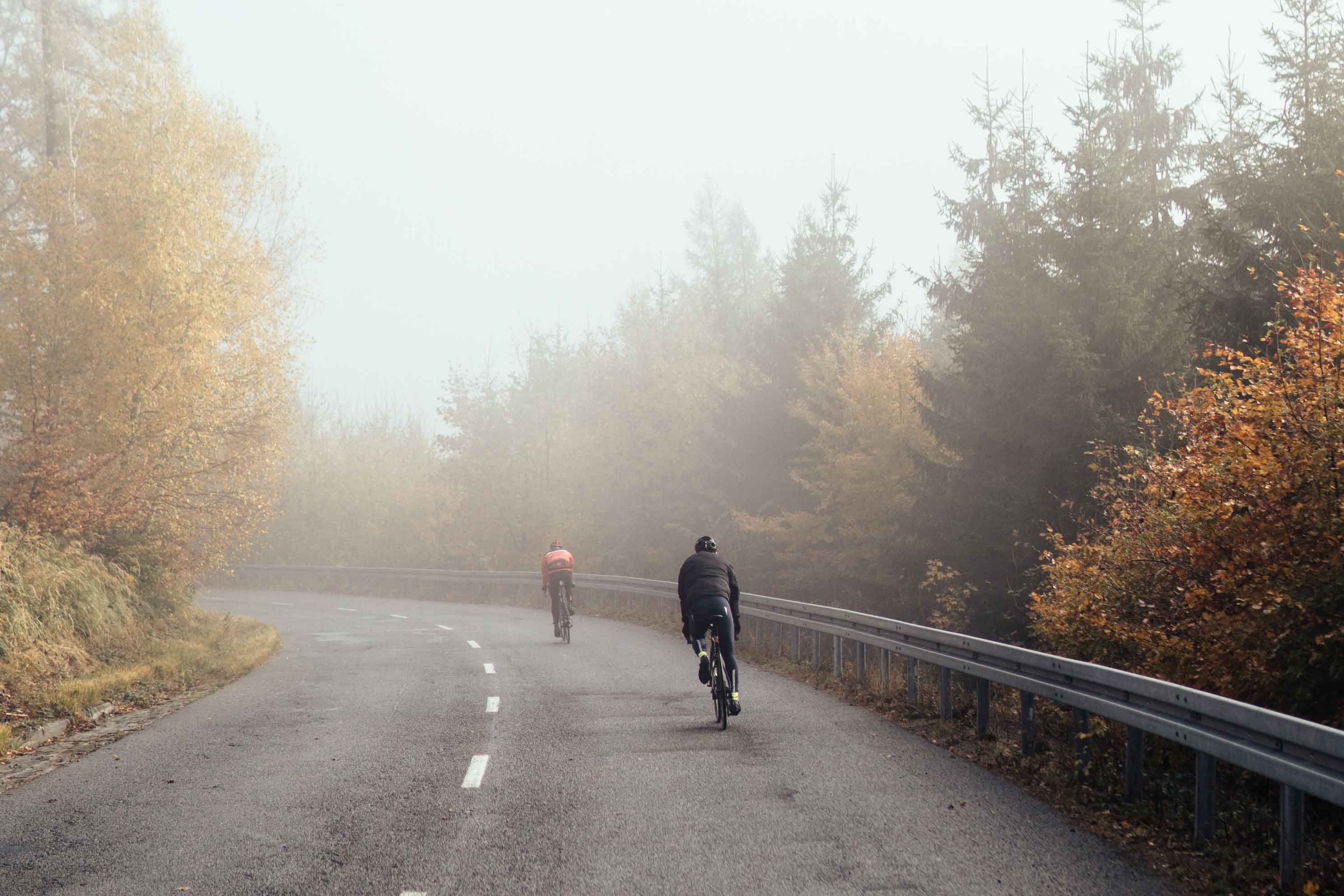Cyclist on the road