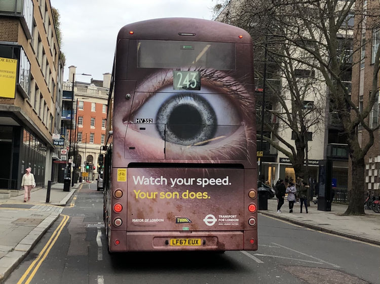TfL watching eye campaign